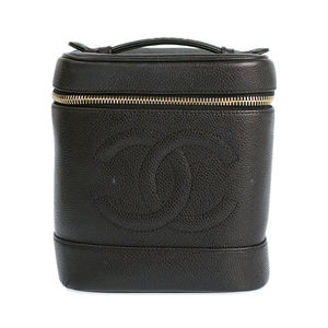 Chanel Cocomark Vanity Bag Case Black
